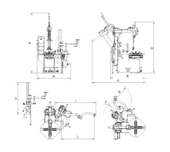 Tyre changers TS45 SG45 Series TD
