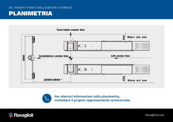 RAV Floor Plan wheel aligner 3D Tower FY  2025 