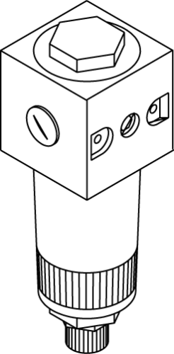 Condensate drain/filter combination