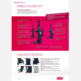 Mobile column lift hydrolift s3 6 2 7 5  127067   
