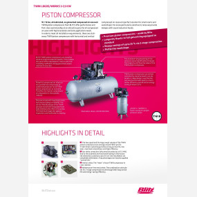 Piston compressor twin logos works  128201   