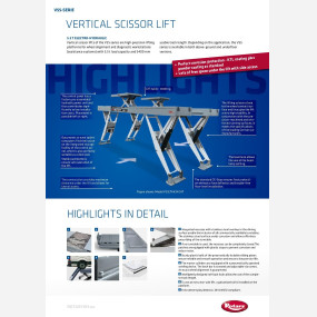 Vertical Scissor Lifts V55 models BR 127830   