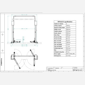 2 post lift SPMA42 X TD 0473  01  2023 