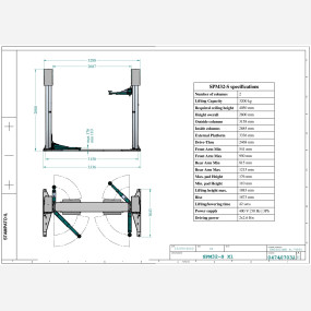 2 post lift SPM32 S TD 0474  01  2023 