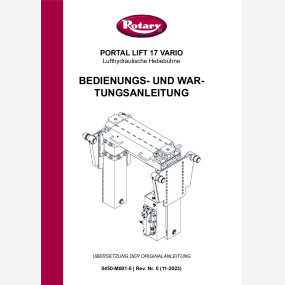 Portal Lift VARIO 17 IM 0450 M001 0 rev0  
