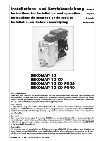 Condensate drain bekomat 13 im     nl  print