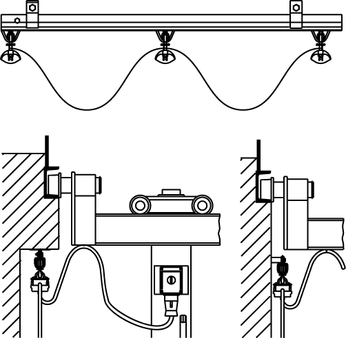 Cable suspension