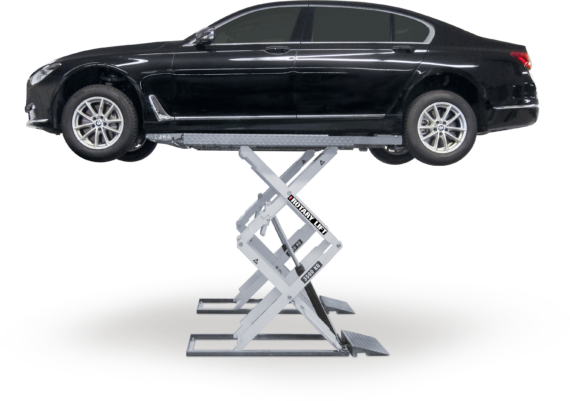 Scissor lift ds 35exhg bmw 7series side 