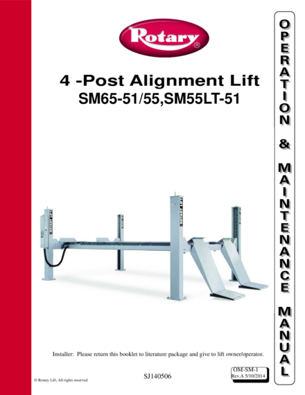 4 post lift sm 55lt 65   2014  revd 