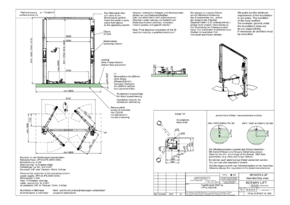 2 post lift spoa3t 5 af 8834