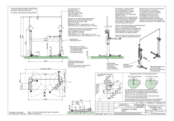 2 post lift da spma32 sc 8698