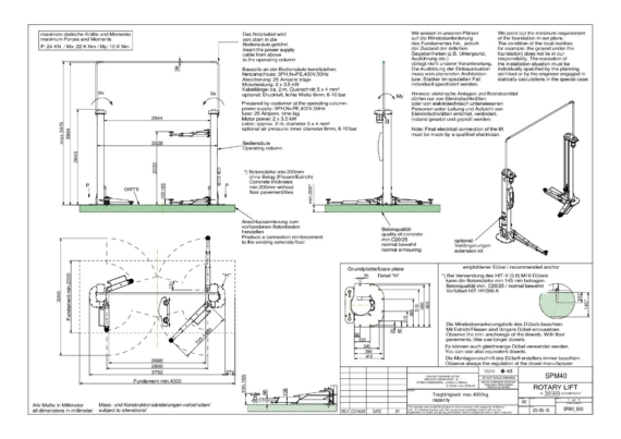 2 post lift spm40 8503