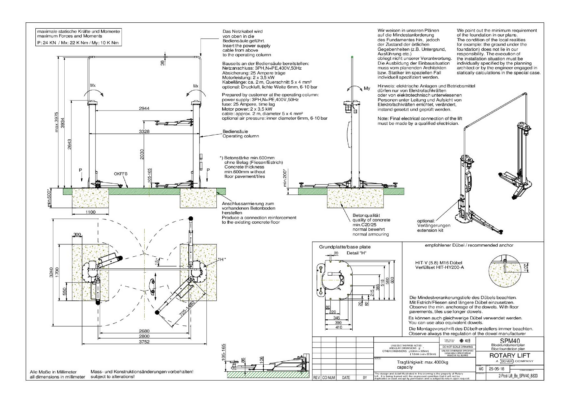 2 post lift bo spm40 8833