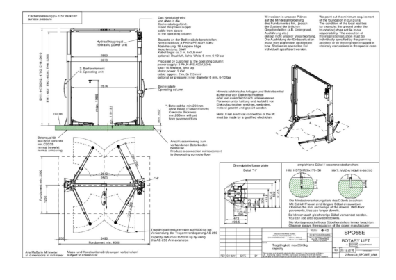 2 post lift spo55e 8546