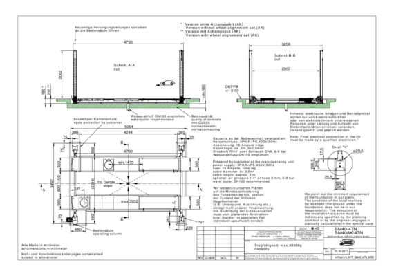 4 post lift kfp sm40 47n 8789