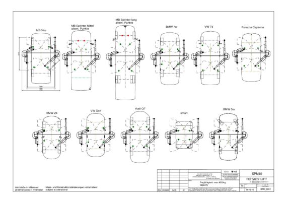 2 post lift spm40 