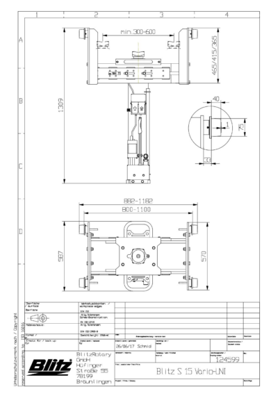 Pit lifter blitz s15 vario uni 124599 8861