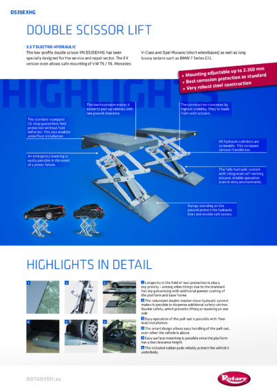 Double scissor lift ds35ex  125659   