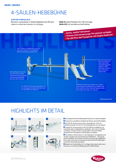 4 post lift sm40 sm40lt  126509   