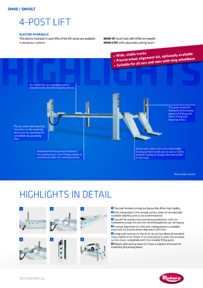 4 post lift sm40 sm40lt  126510   