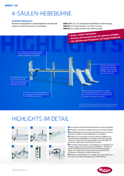 4 post lift sm55lt sm65  126515   