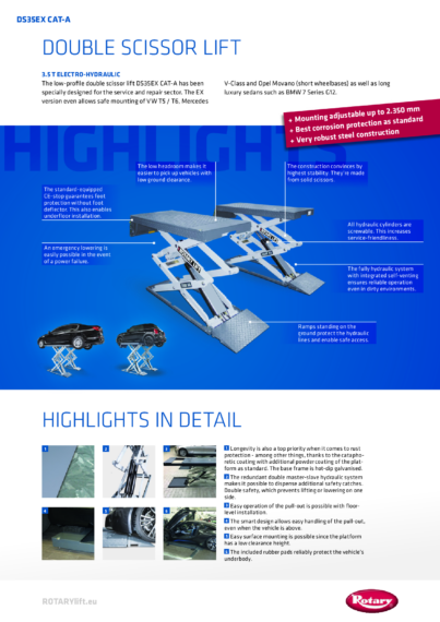 Double scissor lift ds35ex  125659   