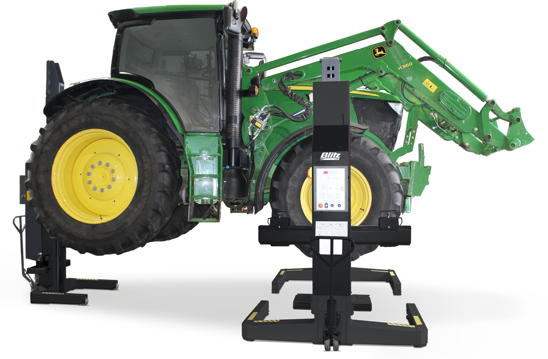 hydrolift s2 agrar 3 column front with tractor mi 7016