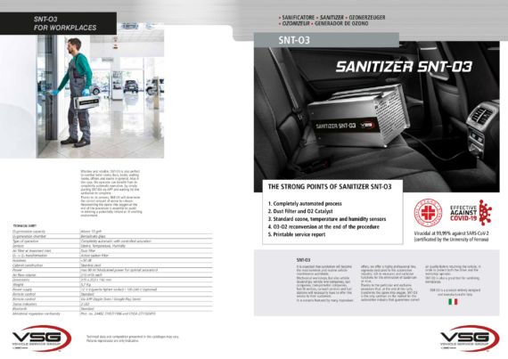 Snt o3 sanitizer   