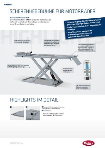 Scissor Lift XMB600 04 2021  