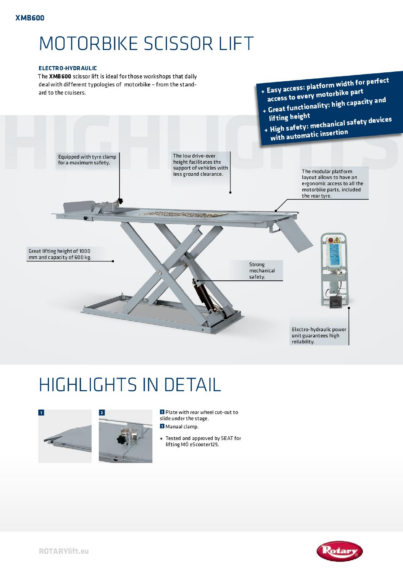 Scissor Lift XMB600 04 2021  