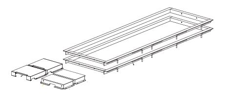 Inground kit DS35EX, with frame, ZP+7012