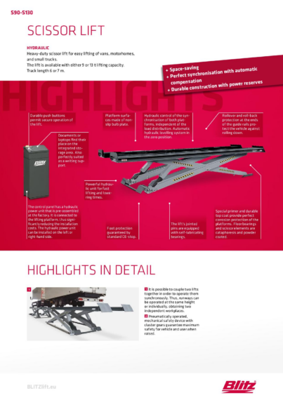 Scissor Lift S90 S130 BR 130388   