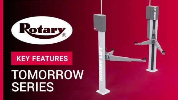 2 post lift rotary tomorrow series key features video VD 2022 