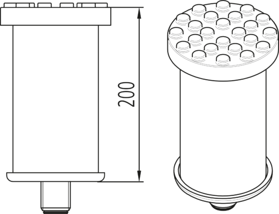 Pads 200 mm, ≤ 3.2 t | for M30 arms | 1 set / 4 pieces