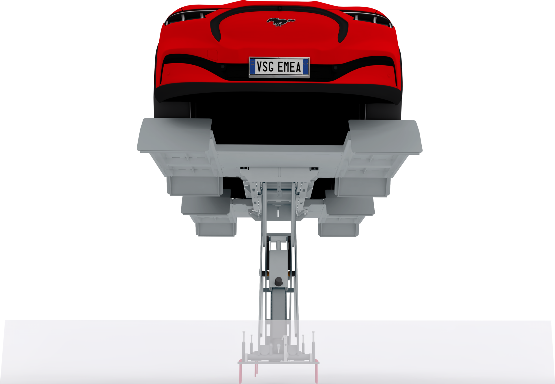 Wheel-lifting platform kit