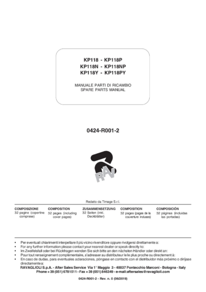 Jacking beams KP118 P N NP Y PY SP 0424 R001 2 rev0 multi 