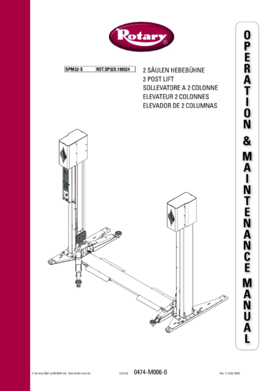 2 post lift SPM32 S IM 0474 M006 0 rev0 multi 