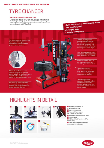 Tyre Changers KendoEvo BR 133190   