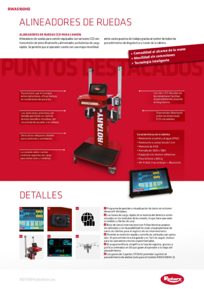 Wheel aligner RWA5100HD   