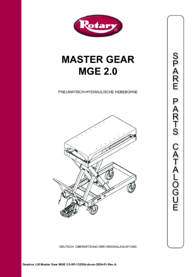 Master Gear MGE 20 SP 132034    RevA
