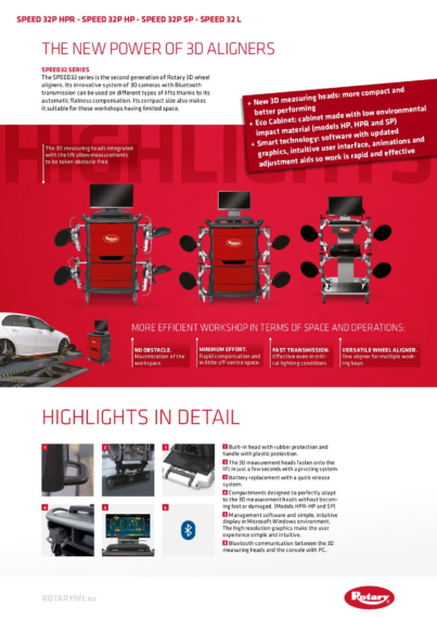 Wheel aligner speed32 series   2023 