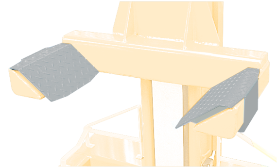 Réduction de fourche de roue pour ponts élévateurs à colonnes mobiles | pneus Ø 900 – 800 mm