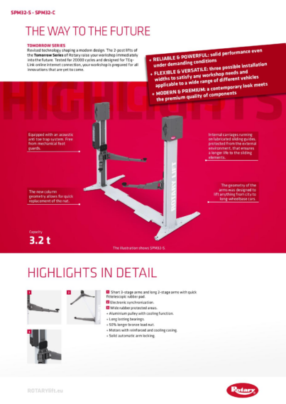 2 Post Lift SPM32 C SPM32 S BR 133058   