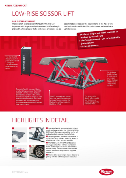 Low Rise Scissor Lift XS30N CAT BR 128784   