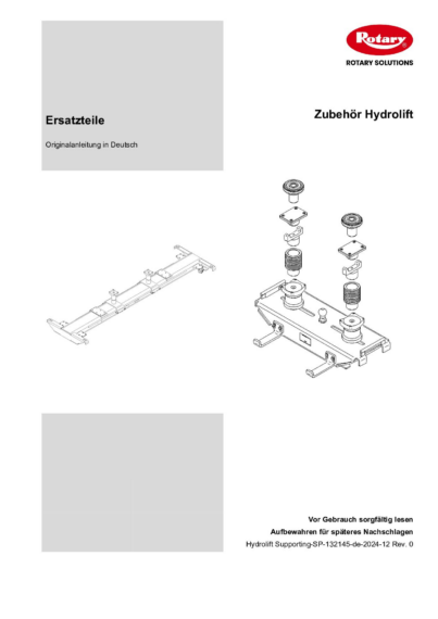 Hydrolift Supporting SP 132145  2024  Rev 0