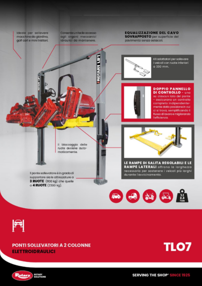 2 Post Lift TLO7 BR IT 2025 