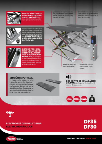 Double Scissor Lifts DF35C DF30C BR ES 2025 